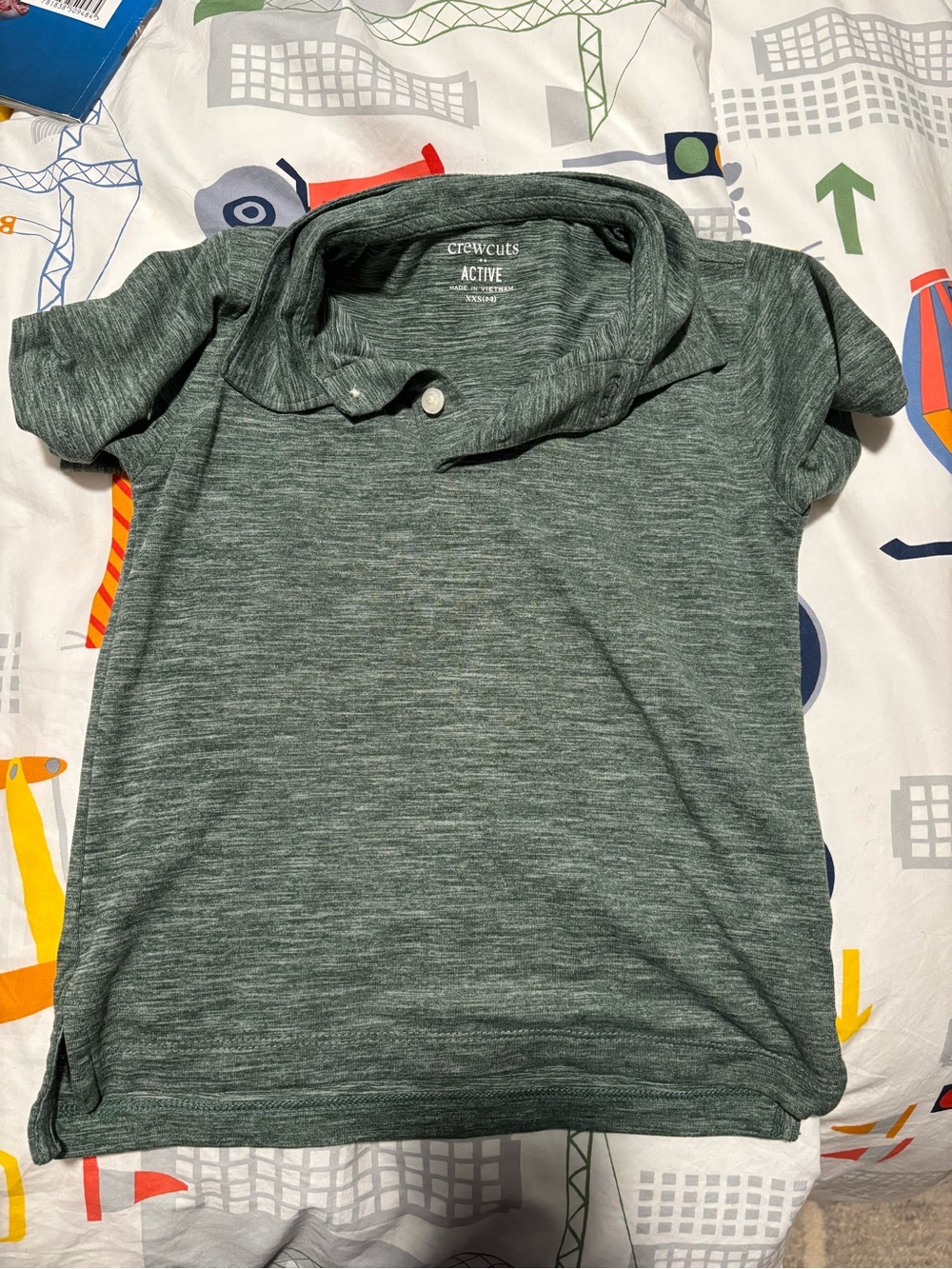 Crewcuts Heathered Forest Green Polo